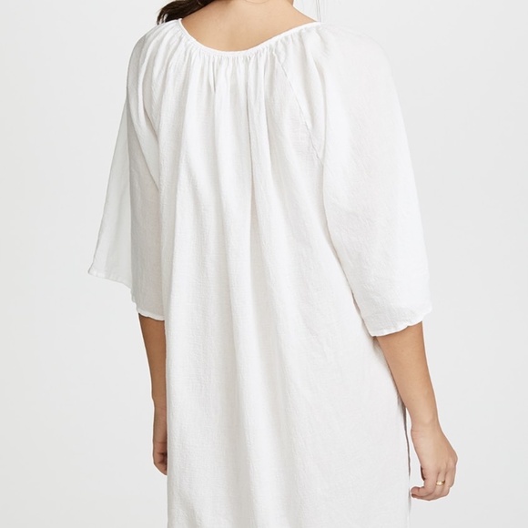 9seed Santa Cruz Wrinkled Gauze Swim Cover Up White OS - Picture 6 of 6